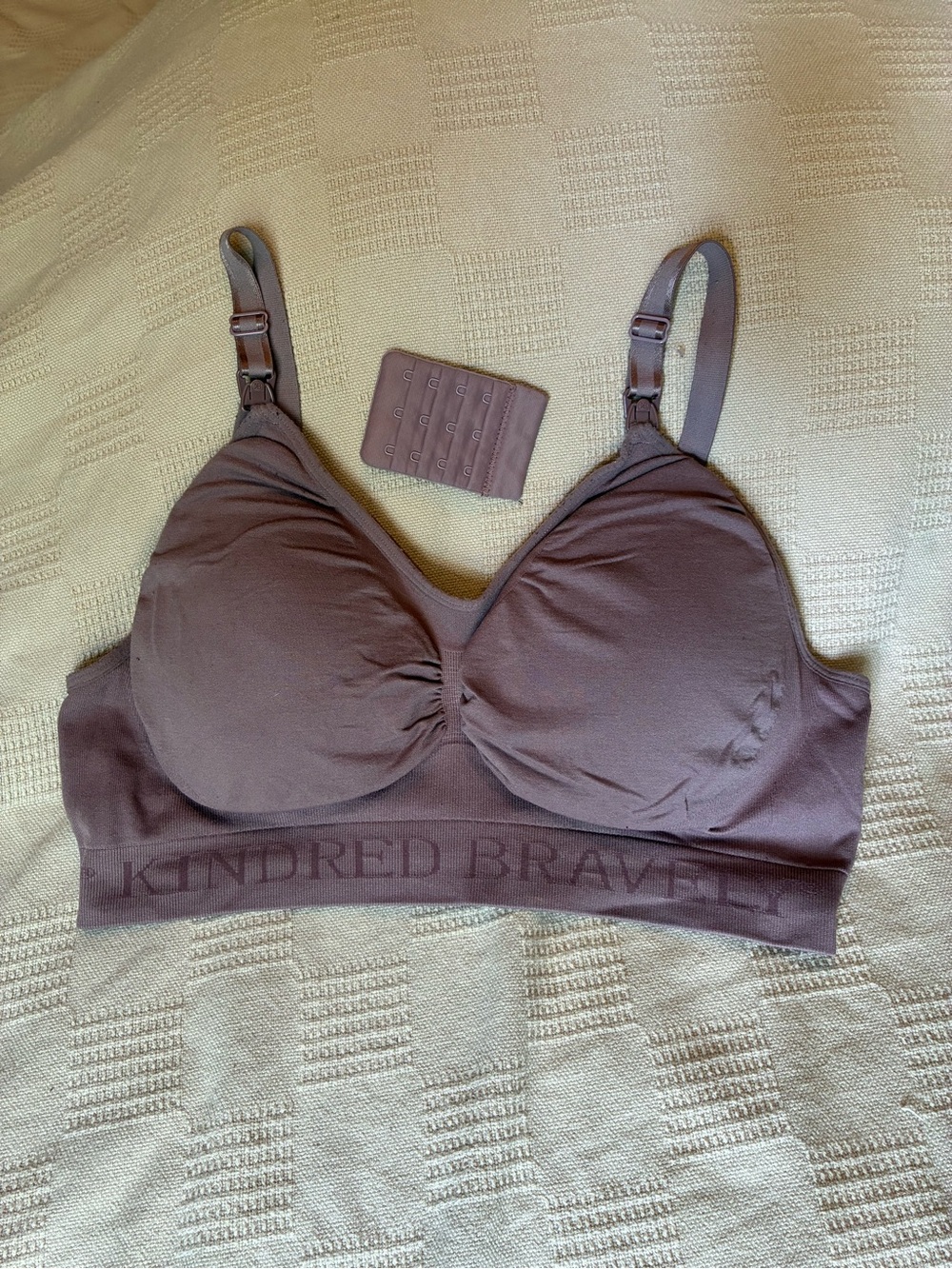Kindred Bravely Mauve Wireless Maternity & Nursing Bra with Extender